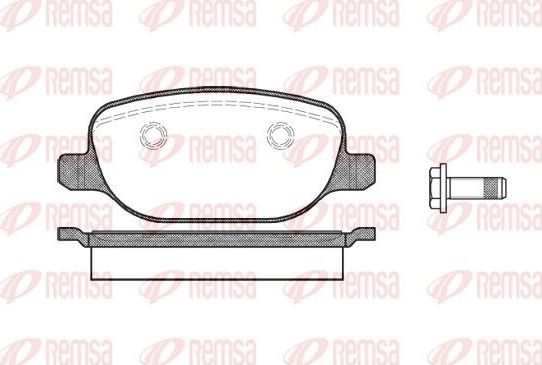 Тормозные колодки Remsa. Артикул 0878.00