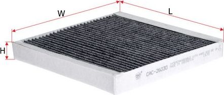 Салонный фильтр Sakura для Smart Fortwo II (W451) 2007-2015. Артикул CAC-26030