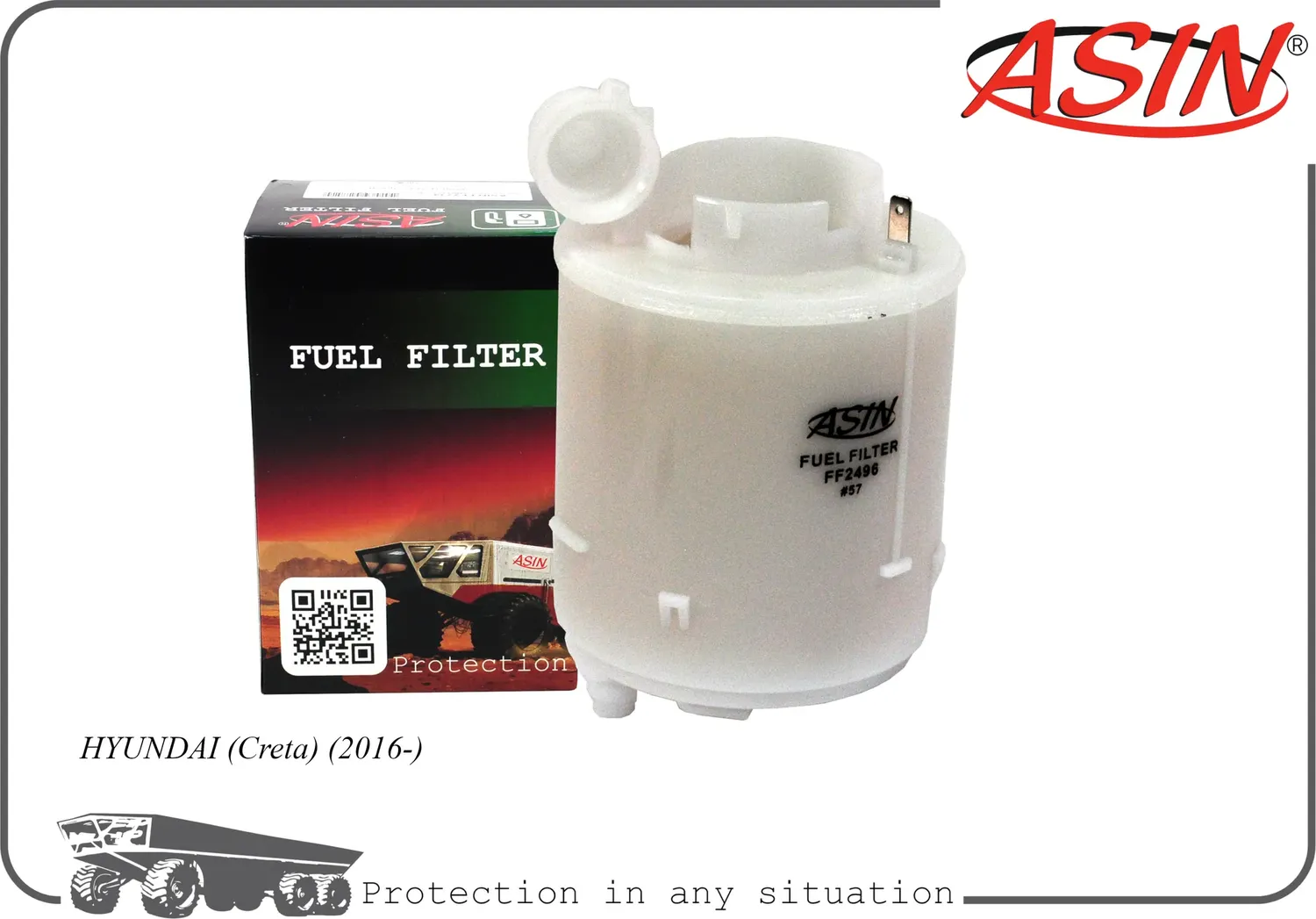 Фильтр топливный (Asin). Артикул ASINFF2496
