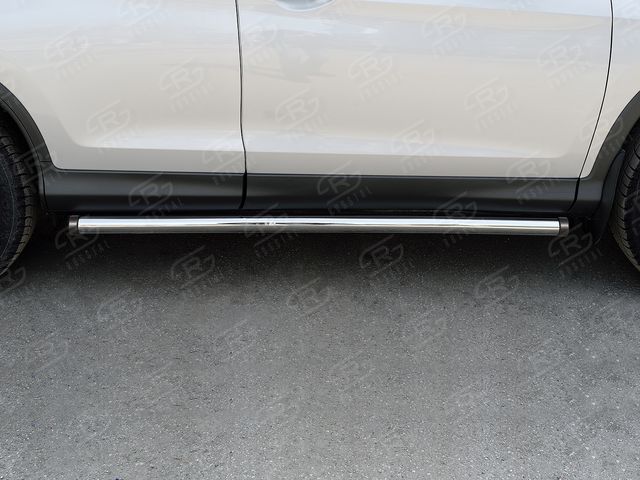 Защита порогов РусCталь труба d63 (вариант 2) для Honda CR-V IV рестайлинг 2015-2018. Артикул HCRT-0022222