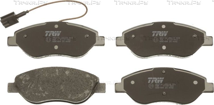 Тормозные колодки TRW COTEC передние для Alfa Romeo MiTo I 2008-2018. Артикул GDB1484
