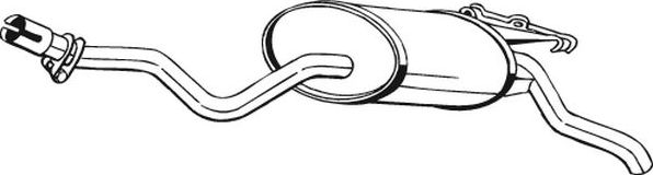 Глушитель Bosal для Mercedes-Benz 190 (W201) 1982-1993. Артикул 279-349