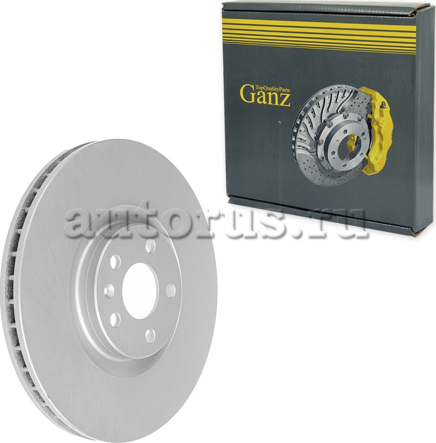 Диск тормозной передний с покрытием (Ganz). Артикул GIJ06261