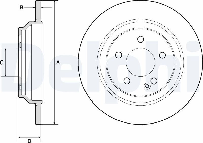 Тормозной диск Delphi. Артикул BG4811C