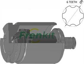 Поршень тормозного суппорта Frenkit. Артикул K385202