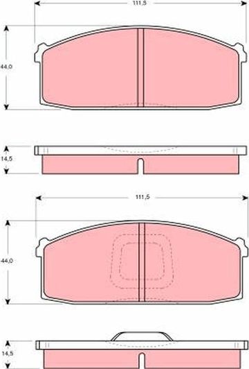 Тормозные колодки TRW. Артикул GDB213