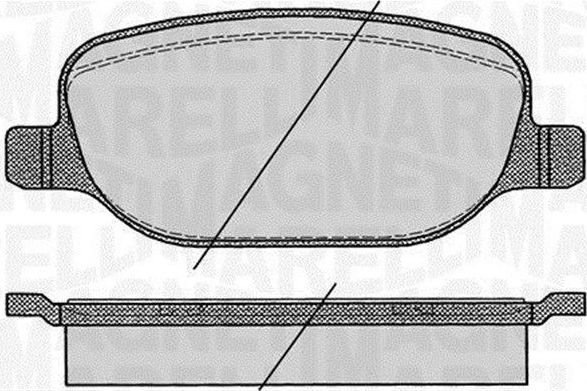 Тормозные колодки Magneti Marelli задние для Alfa Romeo Giulietta III 2010-2026. Артикул 363916060425