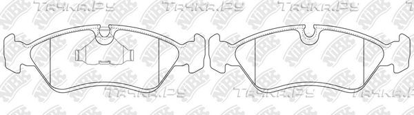 Тормозные колодки NiBK передние для Opel Kadett E 1984-1993. Артикул PN0031