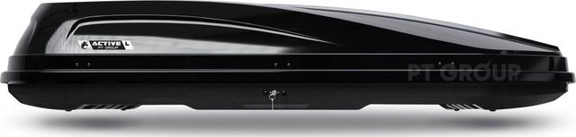 Автомобильный бокс PT Group Active L Luxe аэродинамический белый (650 л, 225x45x88 см), двустороннее открывание. Артикул UNI-XX-444002.44