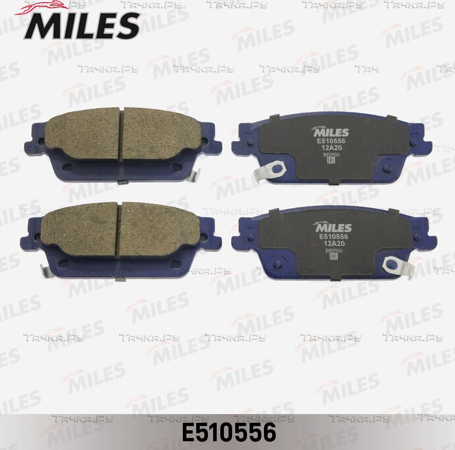Тормозные колодки Miles (Керамика) задние для Cadillac SRX I 2003-2009. Артикул E510556