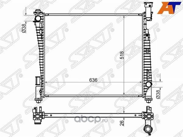 Радиатор JEEP GRAND CHEROKEE 10- Радиатор (SAT). Артикул JP0005