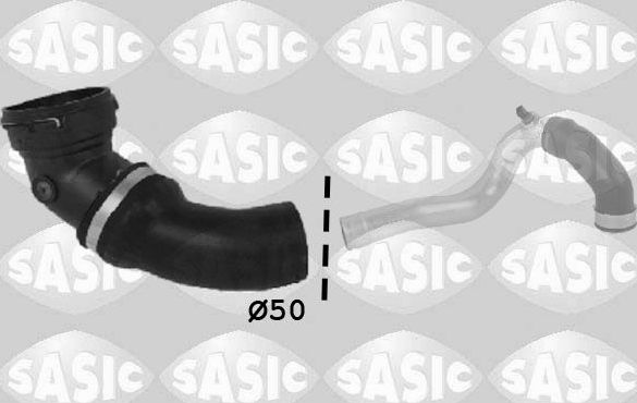 Патрубок интеркулера Sasic для BMW 3 IV (E46) 2002-2007. Артикул 3336152
