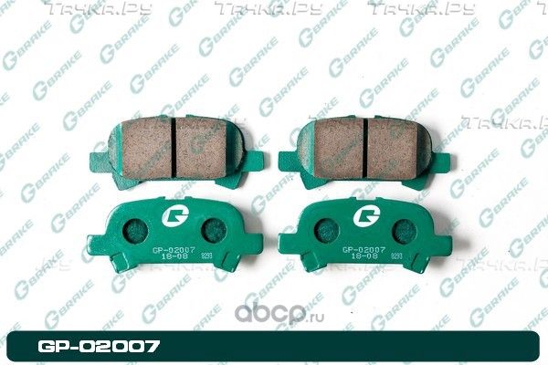 Колодки тормозные дисковые (G-Brake). Артикул GP02007
