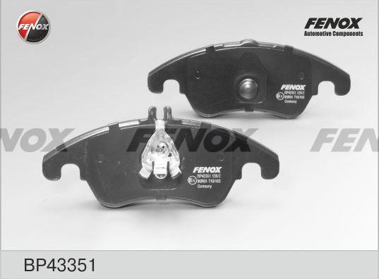 Тормозные колодки Fenox передние для Mercedes-Benz E-Класс IV (W212, S212, C207) 2009-2016. Артикул BP43351