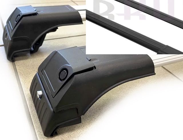 Багажные поперечины для интегрированных рейлингов Erkul Flybar V2 для Audi Q3 2011-2014 Черные. Артикул 02.FLY.04.04.V2.S