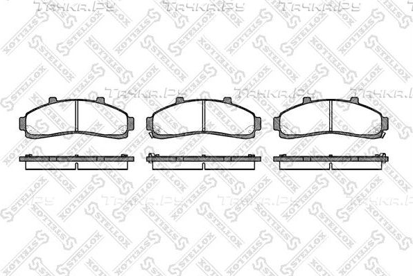 Тормозные колодки Stellox передние для Ford Explorer I 1993-1994. Артикул 582 002B-SX