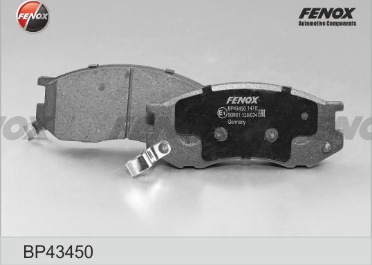 Тормозные колодки Fenox. Артикул BP43450