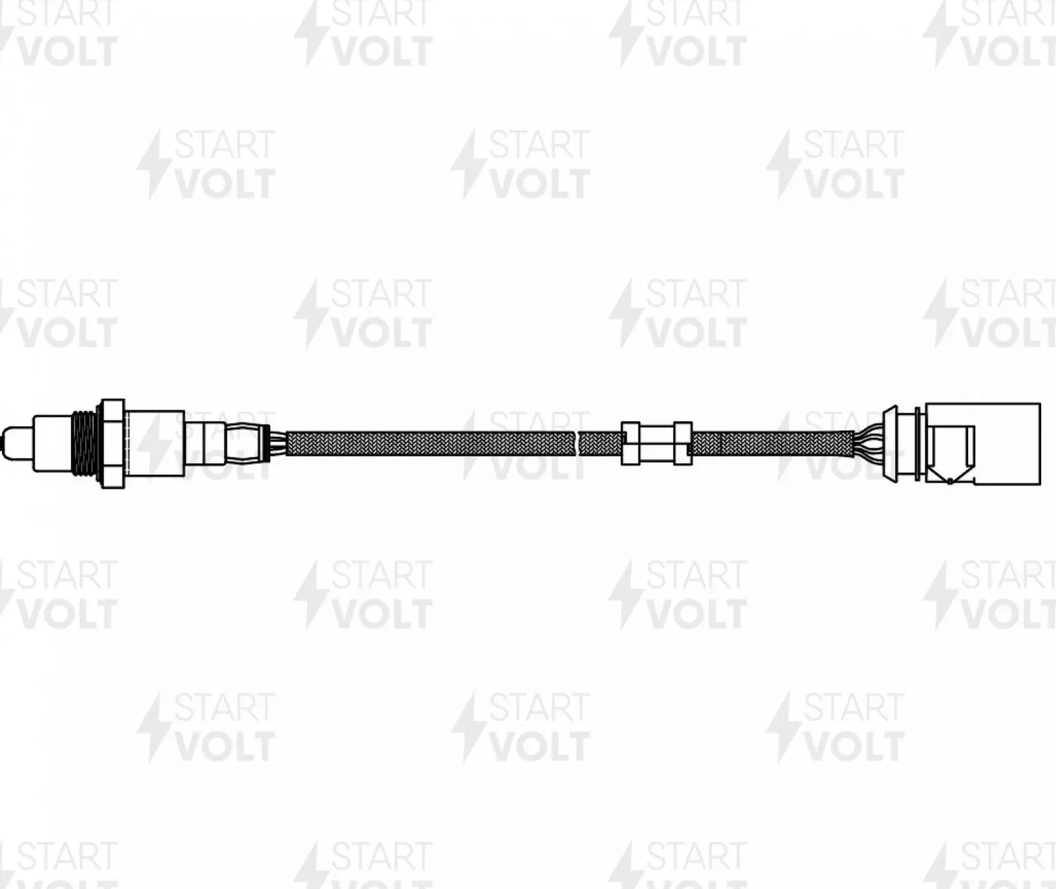 Датчик кисл. для а м VAG Yeti (09-) Jetta (11-) 1.6i 110 л.с. после кат. (VS-OS (Startvolt). Артикул VSOS2112