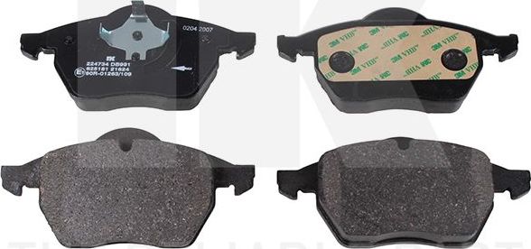 Тормозные колодки NK. Артикул 224734