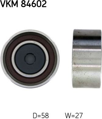 Направляющий (ведущий) ролик ремня ГРМ SKF верхний/нижний для Mazda 323 V (BA) 1996-1998. Артикул VKM 84602