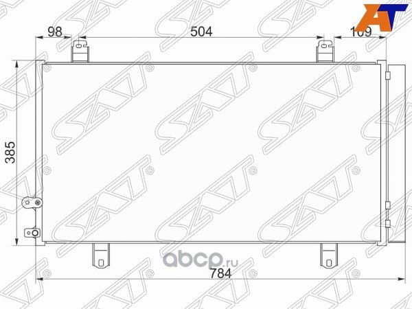 Радиатор кондиционера TOYOTA CAMRY V50 2AR 11- (SAT). Артикул STTYL63940