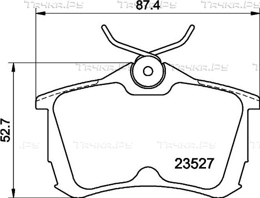 Тормозные колодки Mintex задние для Honda Accord VI 1998-2003. Артикул MDB1990