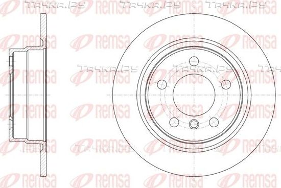 Тормозной диск Remsa задний для BMW 1 III (F40) 2011-2026. Артикул 61450.00