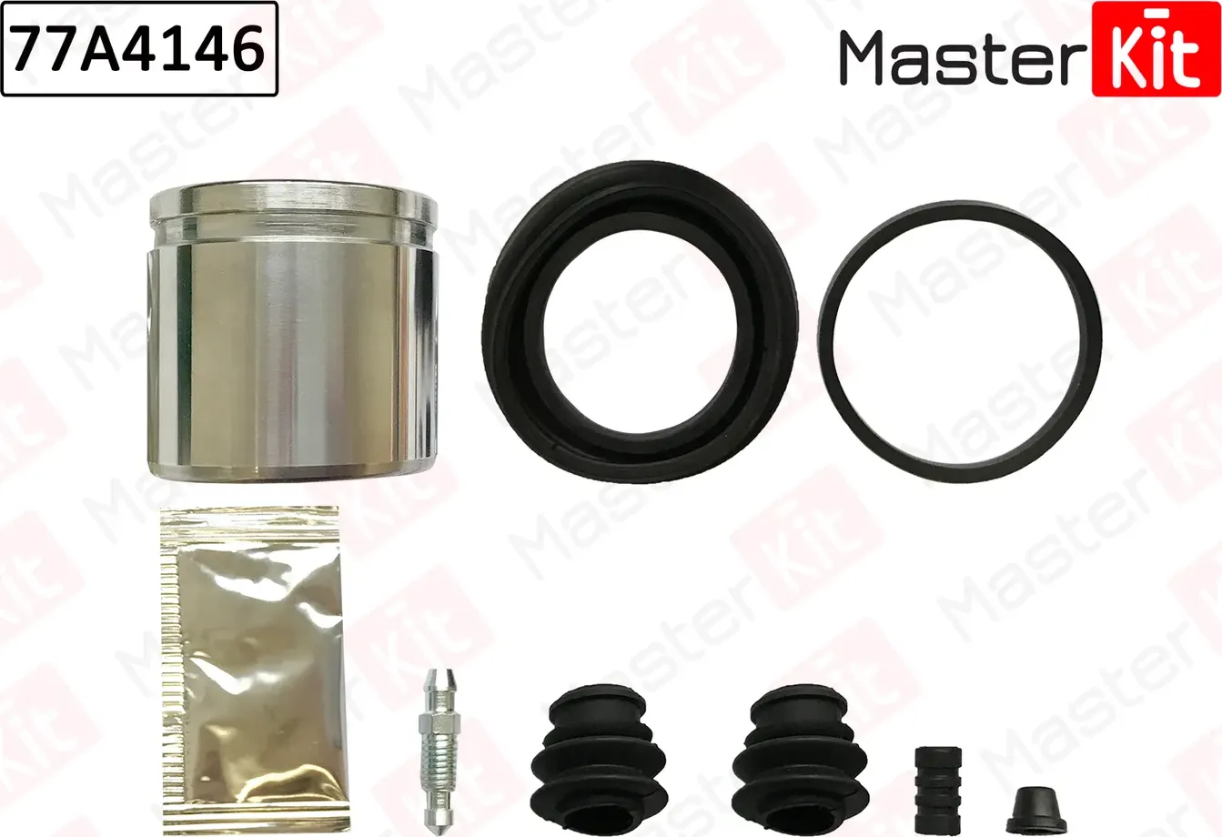 Ремкомплект тормозного суппорта+поршень Hyundai ACCENT III (MC) 2005 - 2010 (Master KIT). Артикул 77A4146