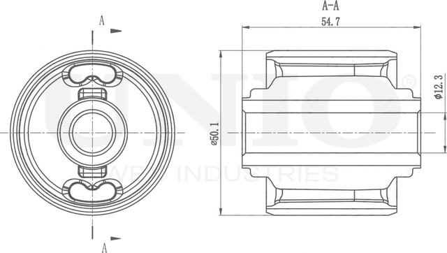 Сайлентблок рычага подвески (Unio). Артикул RMP-20438