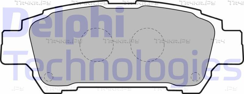Тормозные колодки Delphi (Low-Metallic). Артикул LP1710