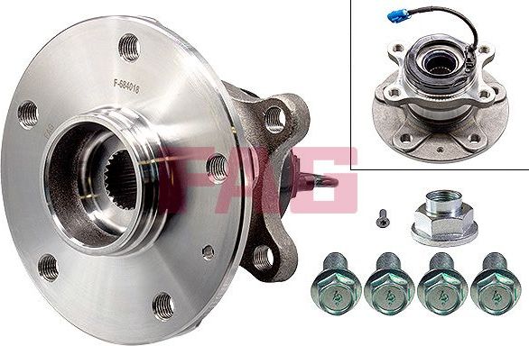 Ступичный подшипник (комплект) Fag задний левый для Suzuki SX4 II (S-Cross) 2013-2026. Артикул 713 6237 50