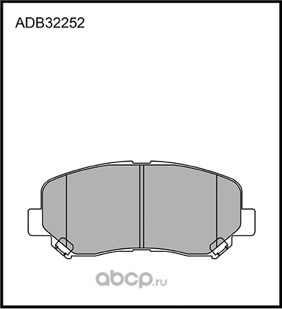 Колодки тормозные MAZDA CX-5 (11-) передние (4шт.) ALLIED NIPPON. Артикул ADB32252