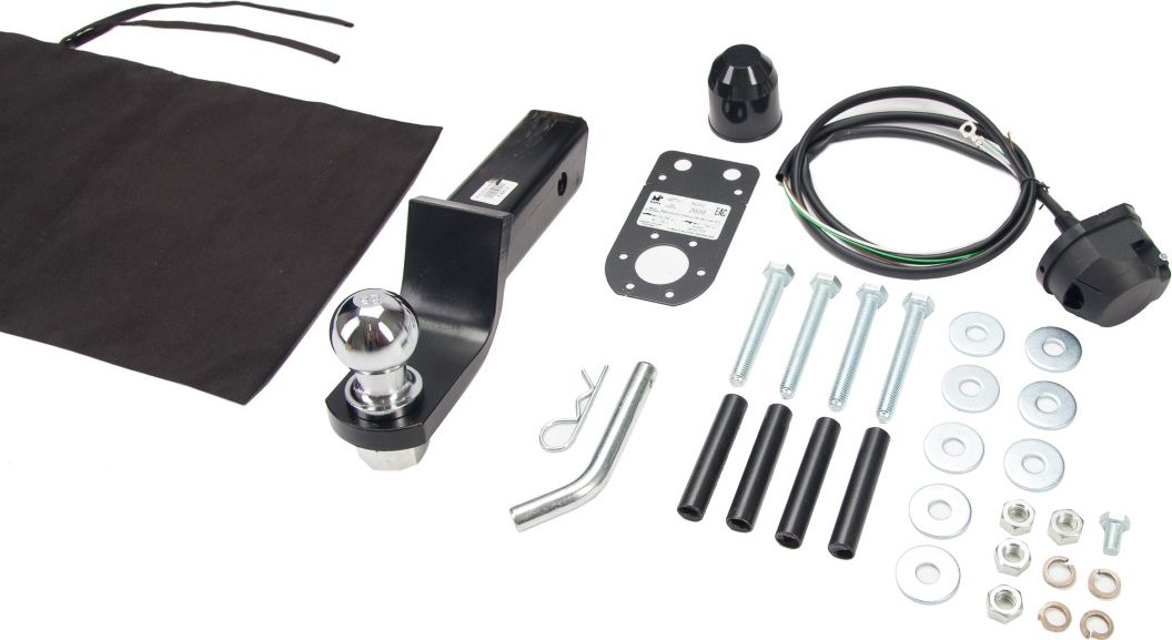 Фаркоп Halty для Mitsubishi  Delica III ("кирпич") 1986-1999. Американский квадрат. Артикул KrzS2 (H.M16.E)