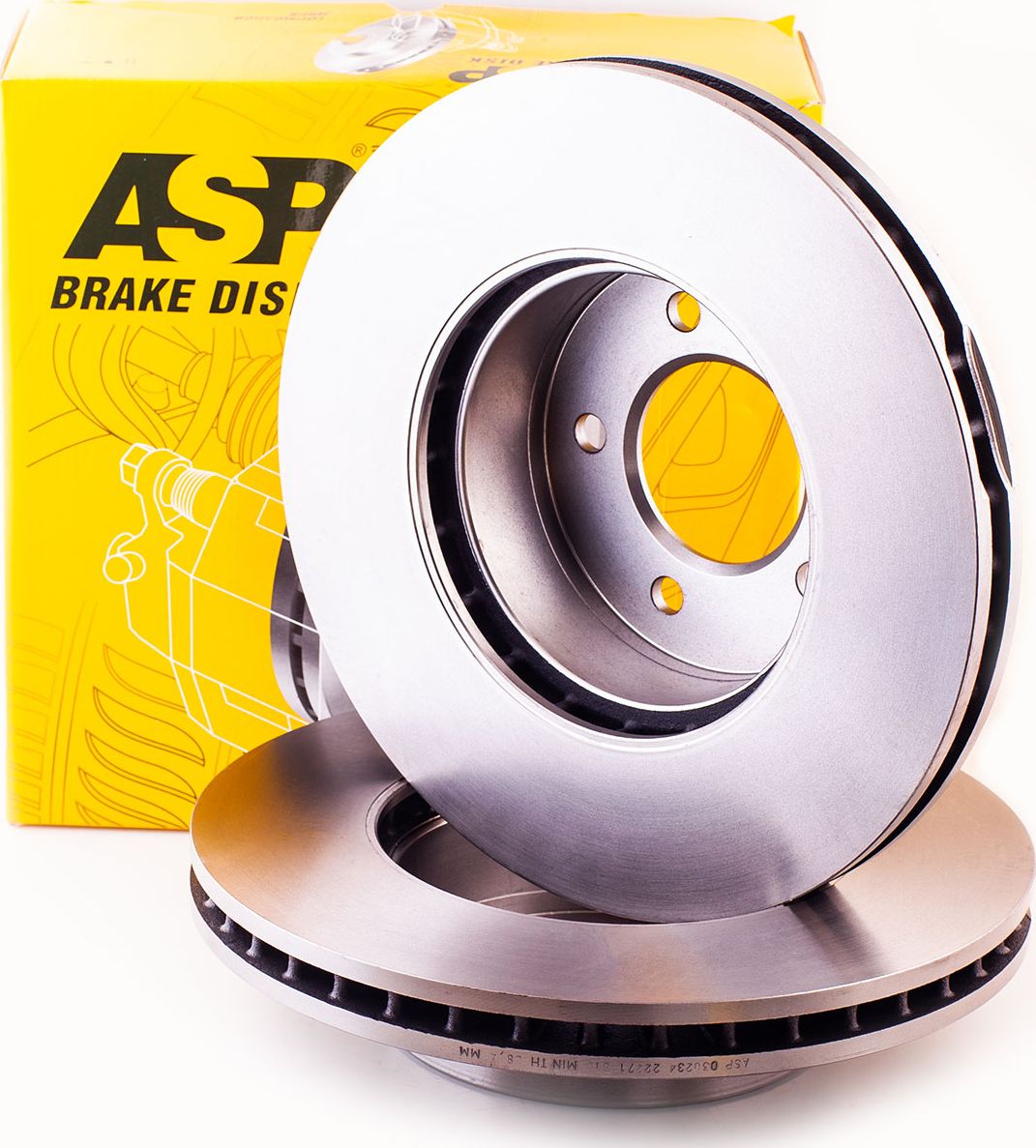 Тормозной диск BMW E60 04- передний вентилируемый D324 (ASP). Артикул 030234