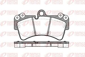 Тормозные колодки Remsa передние для Porsche Cayenne I (955) 2002-2010. Артикул 0995.00