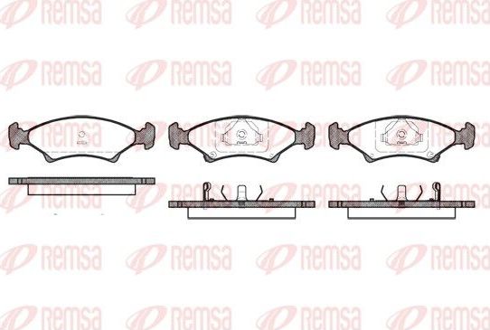 Тормозные колодки Remsa. Артикул 0502.02