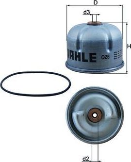 Масляный фильтр Mahle-Knecht. Артикул OZ 6D
