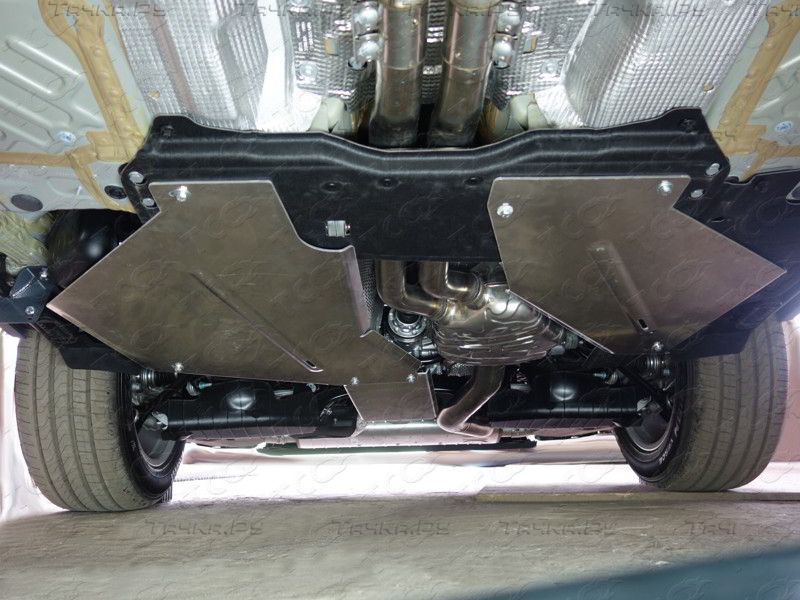 Защита алюминиевая ТСС (4 мм) для бака Audi Q7 II (4M) 2015-2026. Артикул ZKTCC00147