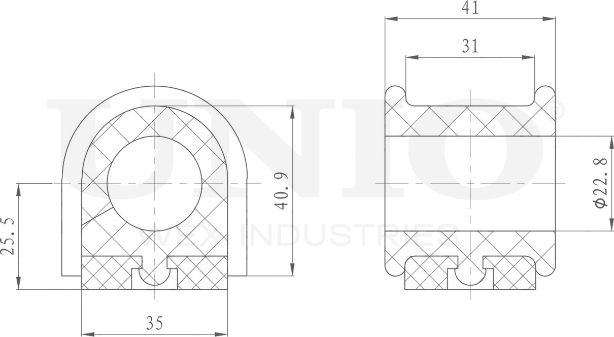 Втулка стабилизатора (Unio). Артикул RMP-10149