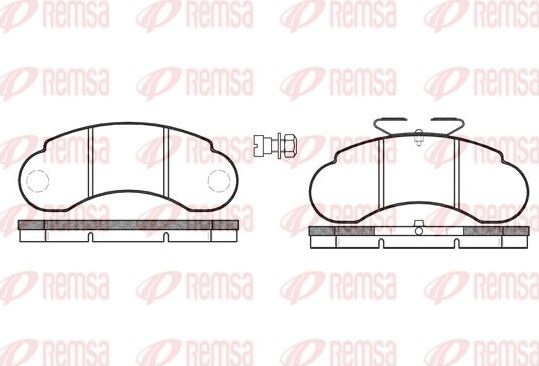 Тормозные колодки Remsa. Артикул 0142.20