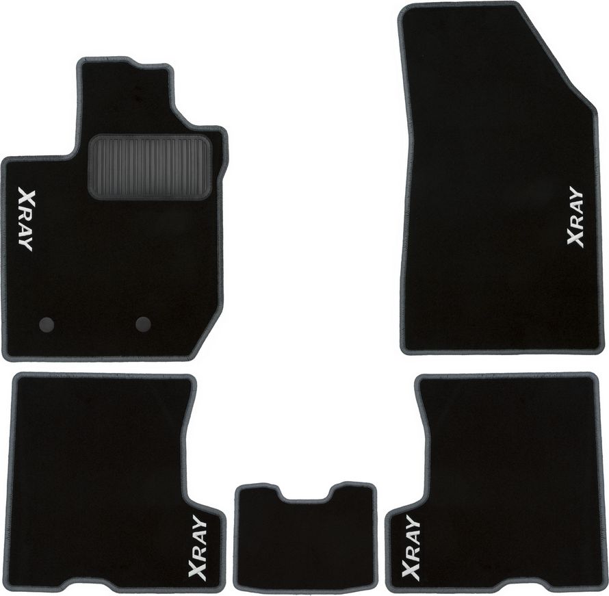 Коврики Klever Premium для салона Lada Xray (с вещевым ящиком) 2016-2026. Цвет Сандал. Артикул KVR00.052.034.01200kv