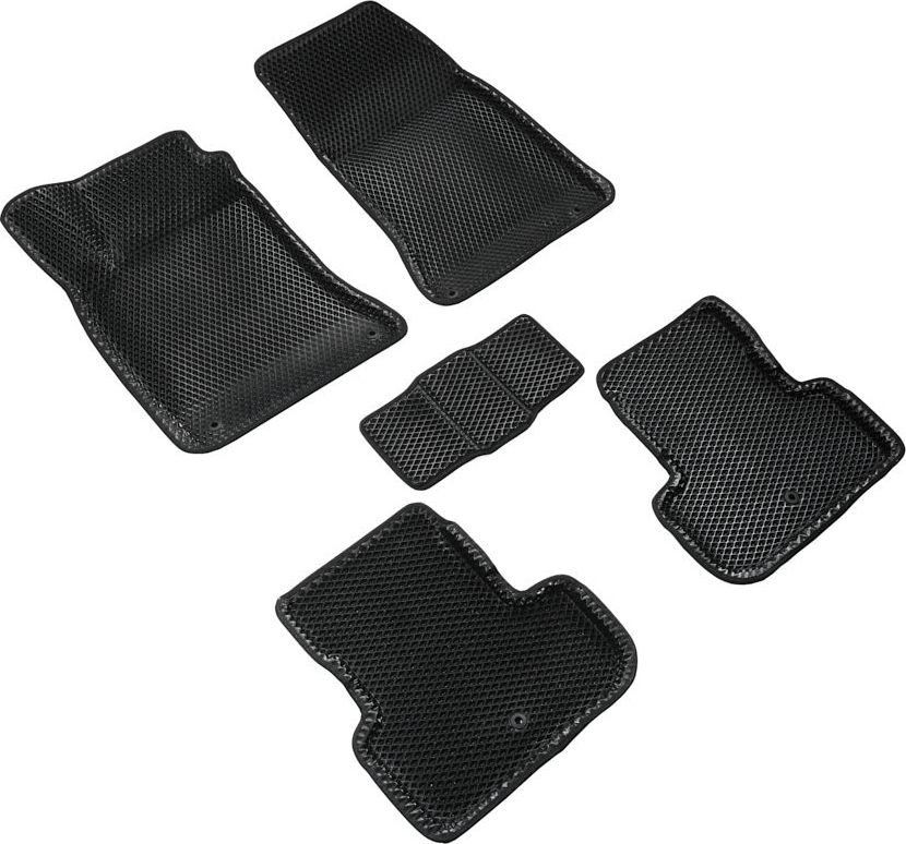 Коврики Seintex 3D EVA ромб для салона Infiniti Q30 2015-2026 Черные. Артикул 317240