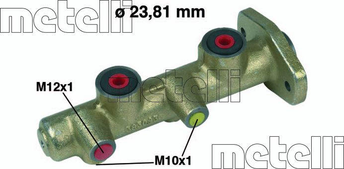 Тормозной цилиндр главный Metelli (Чугун). Артикул 05-0172