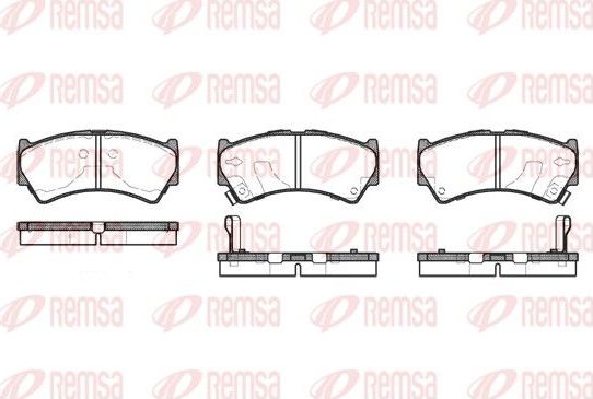 Тормозные колодки Remsa. Артикул 0592.52