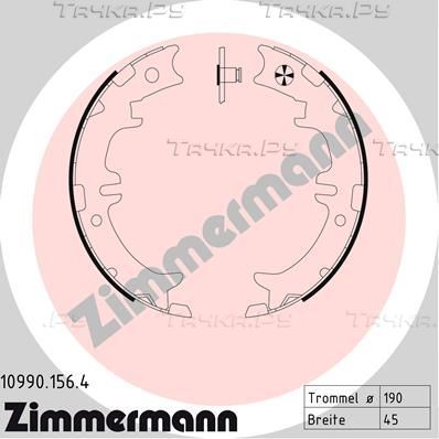 Тормозные колодки (стояночная тормозная система) Zimmermann задние для Lexus GS I 1993-1997. Артикул 10990.156.4