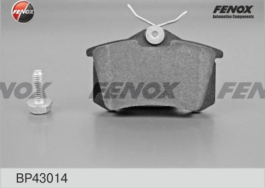 Тормозные колодки Fenox задние для Audi S2 I 1990-1996. Артикул BP43014