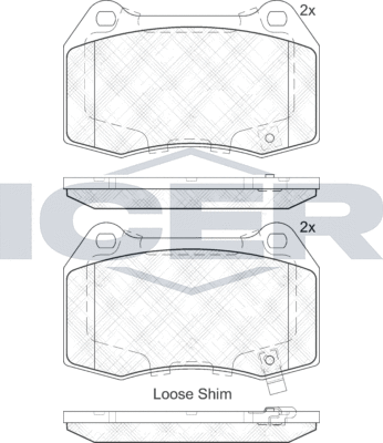 Тормозные колодки Icer. Артикул 182096