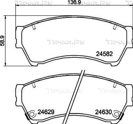 Тормозные колодки Mintex передние для FAW Besturn B70 2014-2014. Артикул MDB2935