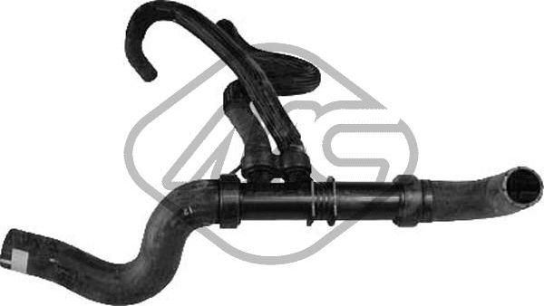 Патрубок радиатора (системы охлаждения) Metalcaucho нижний для Renault Scenic II 2005-2008. Артикул 09575