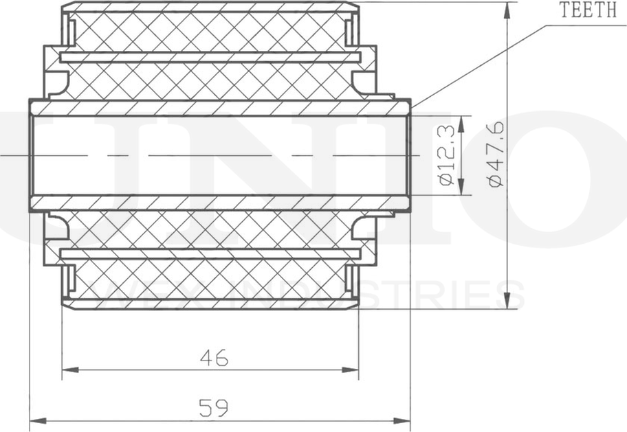 Сайлентблок рычага подвески (Unio). Артикул RMP-20176